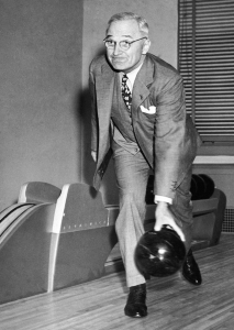 President Truman bowling
