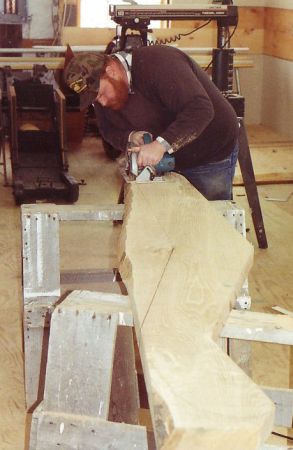 Warren in woodshop