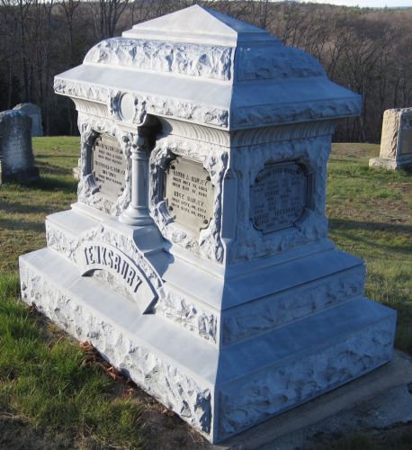 zinc gravestone
