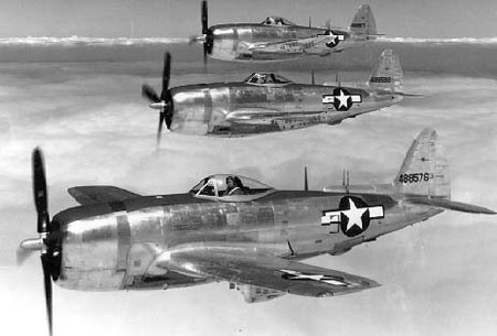 Three P-47s