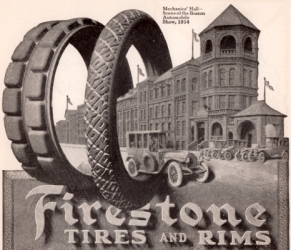 1914 Firestone tire ad