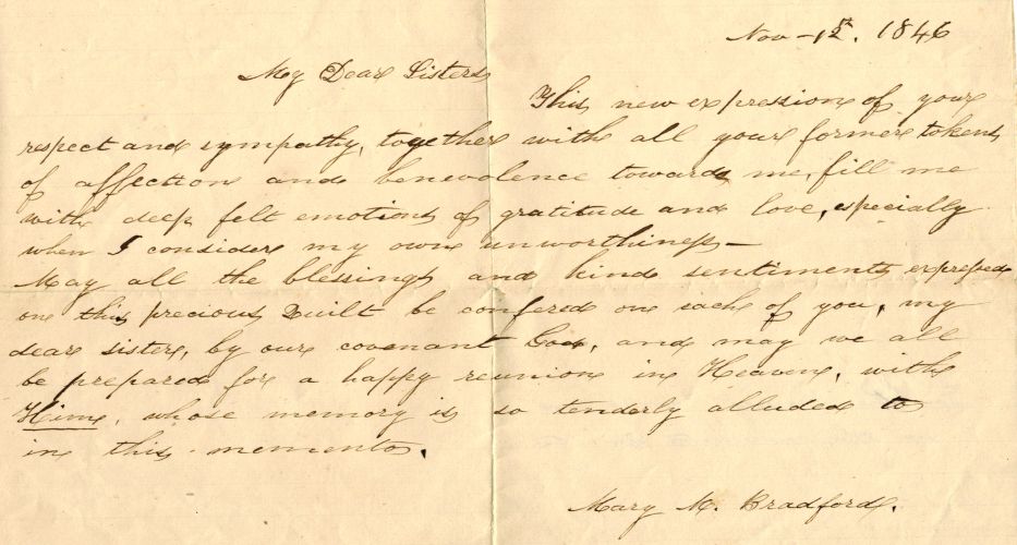 Bradford letter