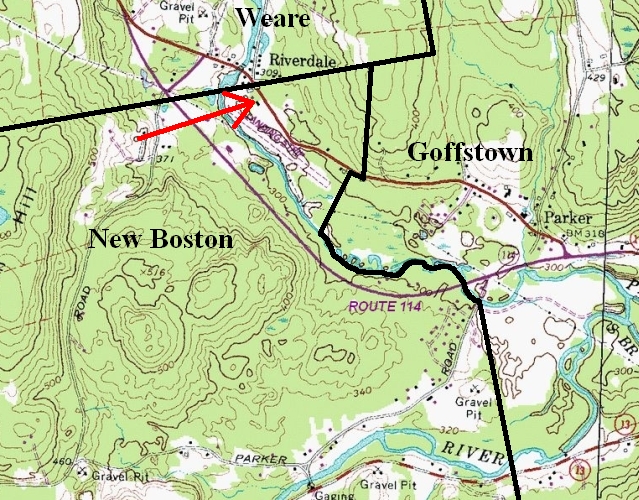 Riverdale topo map