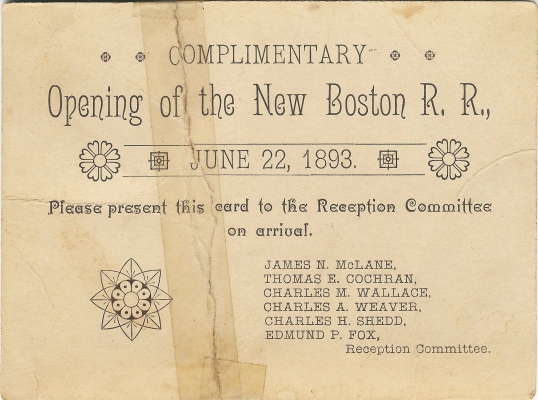 Reception Card