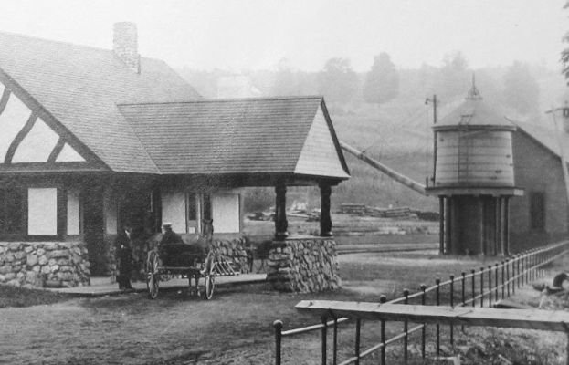 train at depot