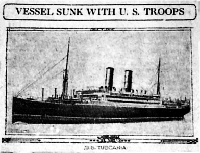 SS Tuscania sinking